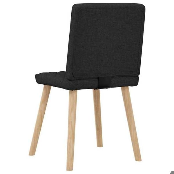 Maison Exclusive - Matstolar set om 6 svart tyg