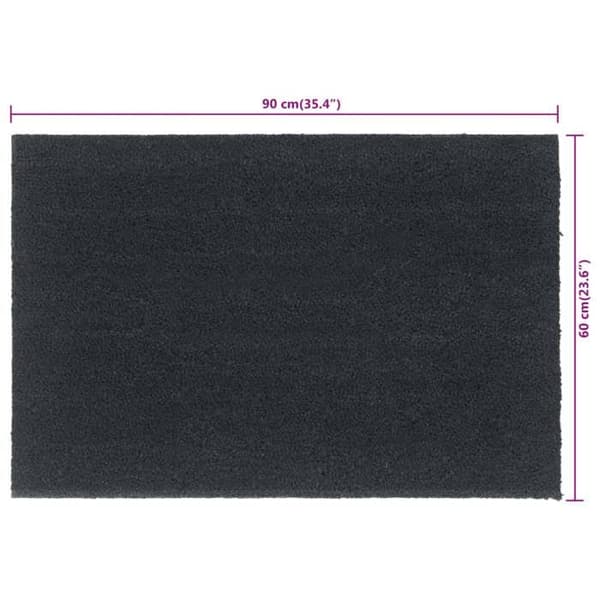 Maison Exclusive - Mørkegrå dørmåtte 60x90 cm tuftet kokosfiber Mörkgrå