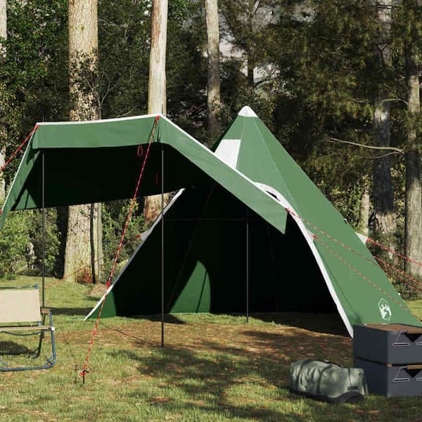 Maison Exclusive - Vihreä vedenpitävä tipi-teltta 5 hengelle