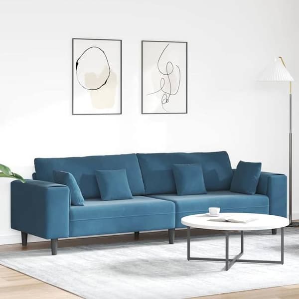 Maison Exclusive - Sininen Sohva 250 x 77 x 76 cm Sametti Blå