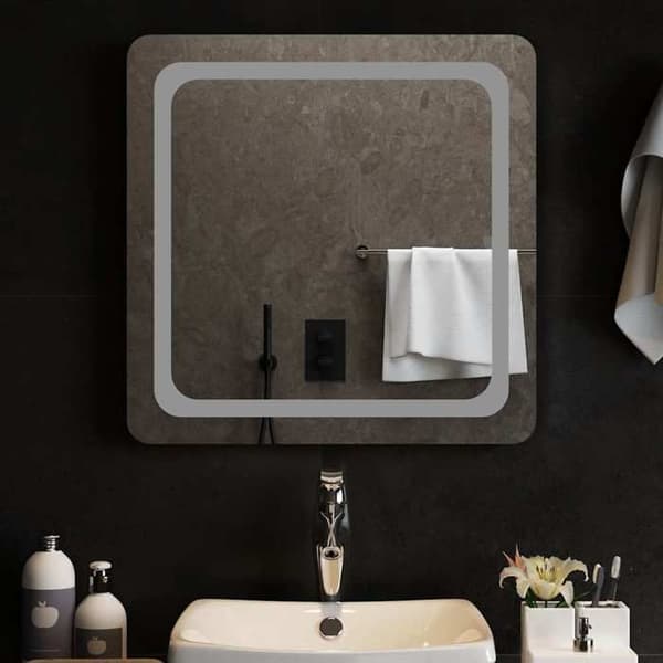 Maison Exclusive - LED badevægspejl 60x60 cm