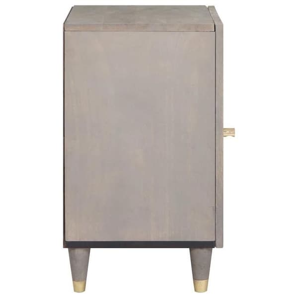 Maison Exclusive - Badeværelsesskab med opbevaring Grå 38 x 33 x 58 cm Grå