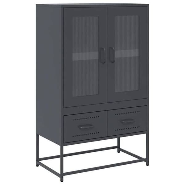 Maison Exclusive - Buffé hög antracit 68x39x111,5 cm stål