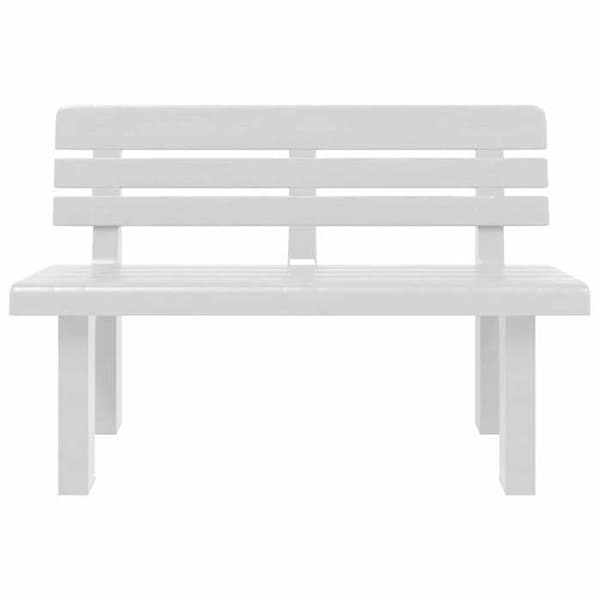 Maison Exclusive - Vit trädgårdsbänk 110x52x71 cm polypropen Vit