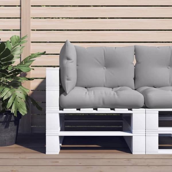 Maison Exclusive - Palettityynyt 3 kpl harmaa kangas
