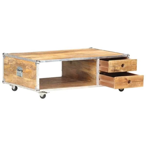 Maison Exclusive - Alustatabletti 89x59x33 cm Raaka mangopuu