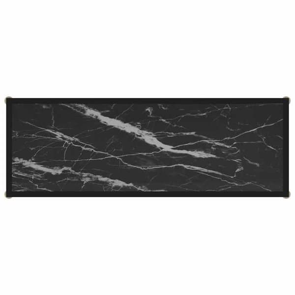 Maison Exclusive - Konsolbord Sort 100x35x75 cm Tempereret glas