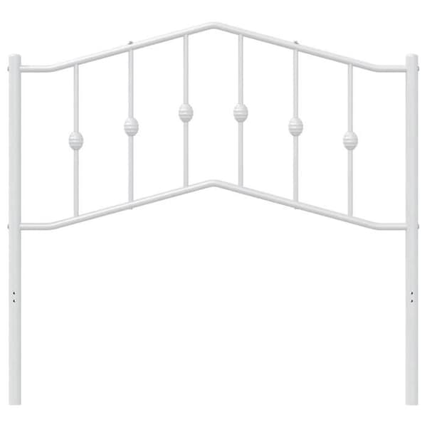 Maison Exclusive - Erstatnings hovedgærde metal hvid 100 cm