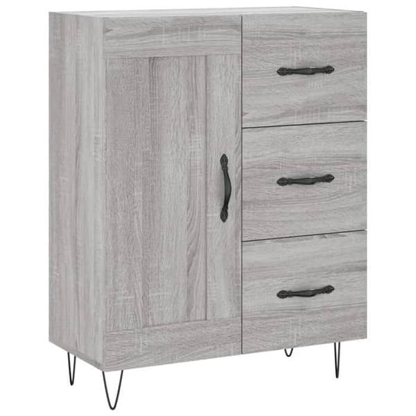Maison Exclusive - Buffet Sonoma grå 69,5x34x90 cm ingeniørtræ