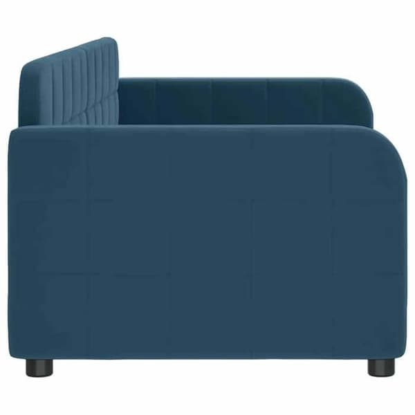 Maison Exclusive - Sängsoffa utan madrass blå 80x200 cm sammet Blå