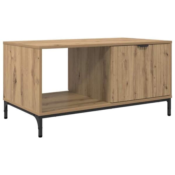 Soffbord - EXKLUSIV HEM - Modern rektangulär - Ingenjörsträ - Brun - 90 x 49 x 46 cm