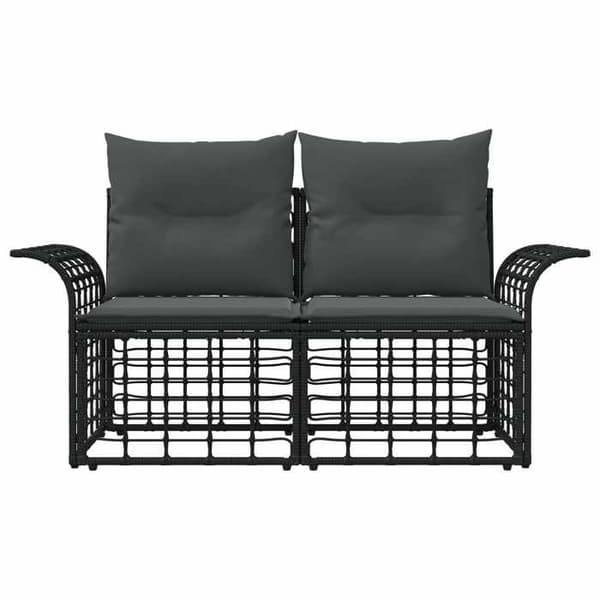 Maison Exclusive - Utomhus loveseat 2 delar 2-sits