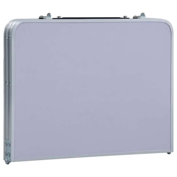 Maison Exclusive - Fällbord för camping Vit Aluminium 60x40 cm Vit