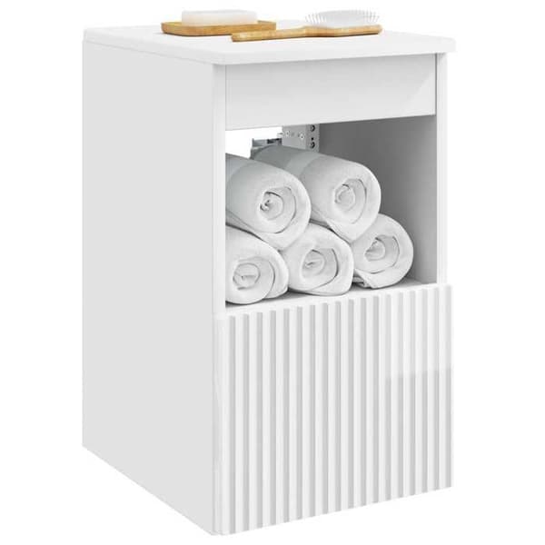 Maison Exclusive - Badrumsskåp Vit glans 30 x 41 x 50 cm Strålande vit