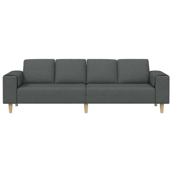 Soffa - EXKLUSIVT HUS - 250 x 77 x 76 cm - Mörkgrå - Polyesteröverdrag - Träben Mörkgrå