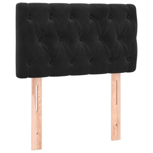 Maison Exclusive - LED-päätymustalla 80x7x78/88 cm sametti Svart