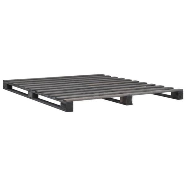 Maison Exclusive - Pallet sengestel uden madras grå 180x200cm massiv træ grå