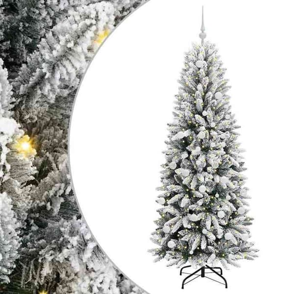 Maison Exclusive - Konstgjord Julgran Vit 180 cm Vit