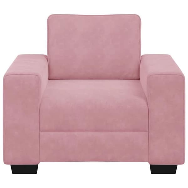 Maison Exclusive - Sofa stol rosa 100x77x82 cm velour