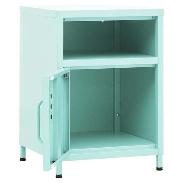 Maison Exclusive - Sängbord Grön mynta 35x35x51 cm Stål mintgrön