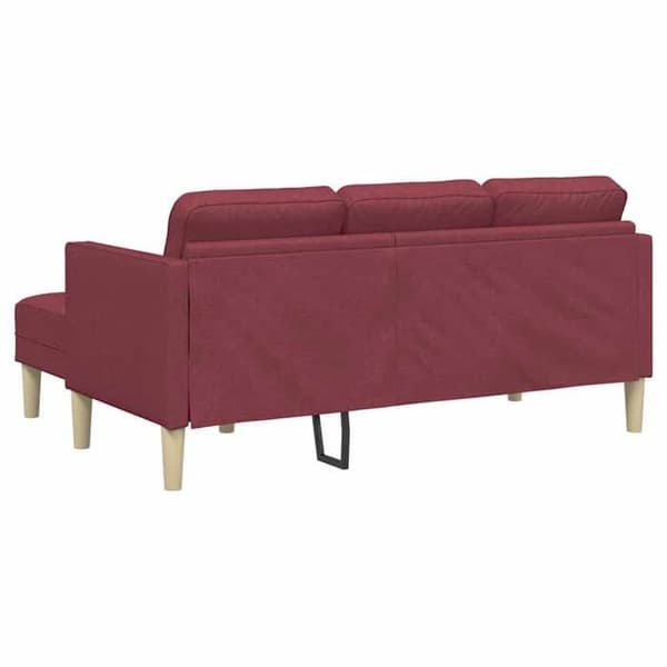 Soffgrupp - EXKLUSIV HEM - 173 x 131 x 67 cm - Bordeaux - Andningsbart polyester - Modulerbara sektioner Bordeaux