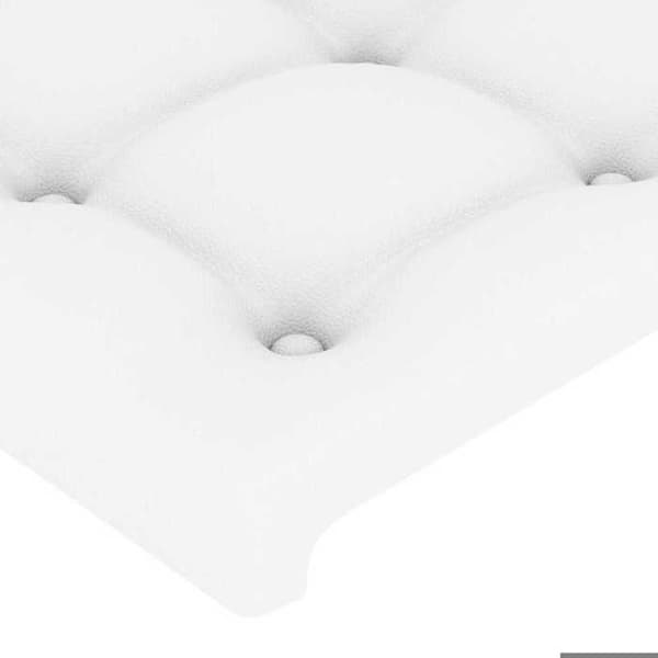 Maison Exclusive - Hovedgærde Hvid 100x5x78/88 cm Simililæder