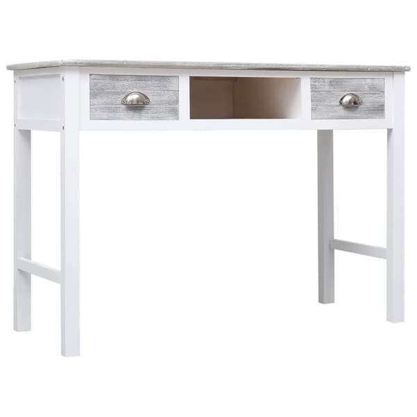 Maison Exclusive - Grått skrivbord 110x45x76 cm Trä grå