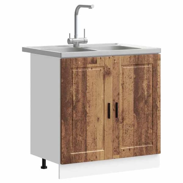 Maison Exclusive - Porto 2-delt underskabs møbel Brun 80 x 46 x 81,5 cm brun