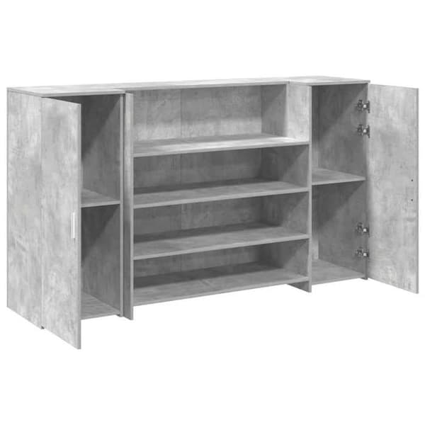 Maison Exclusive - Grå betong receptionsdisk 180x50x103,5cm ingenjörsträ