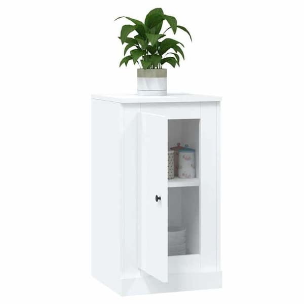 Maison Exclusive - Buffé vit 37,5x35,5x67,5 cm ingenjörsträ