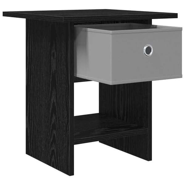 Maison Exclusive - Natbord 2 dele Sort eg 41 x 40 x 45 cm