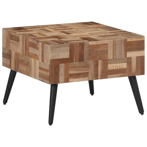 Maison Exclusive - Grå sofabord 55x55x40 cm af genanvendt massiv teak Grå