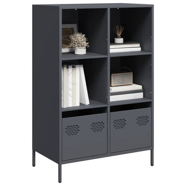 Maison Exclusive - Buffet høj antracit 68x39x103,5 cm stål