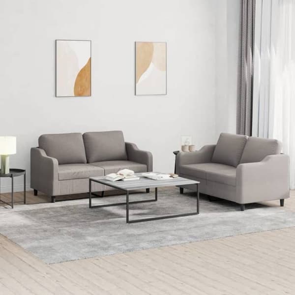 Maison Exclusive - Sæt af 2 sofaer med puder Taupe Stof