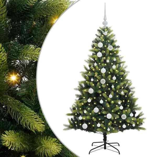 Konstgjord julgran - EXKLUSIV HEM - 150 LED - Grön - 120 cm - Fällbar montering Grön