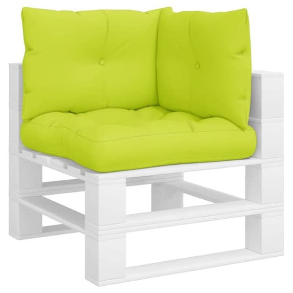 Maison Exclusive - Palettkuddar set om 3 ljusgrön tyg