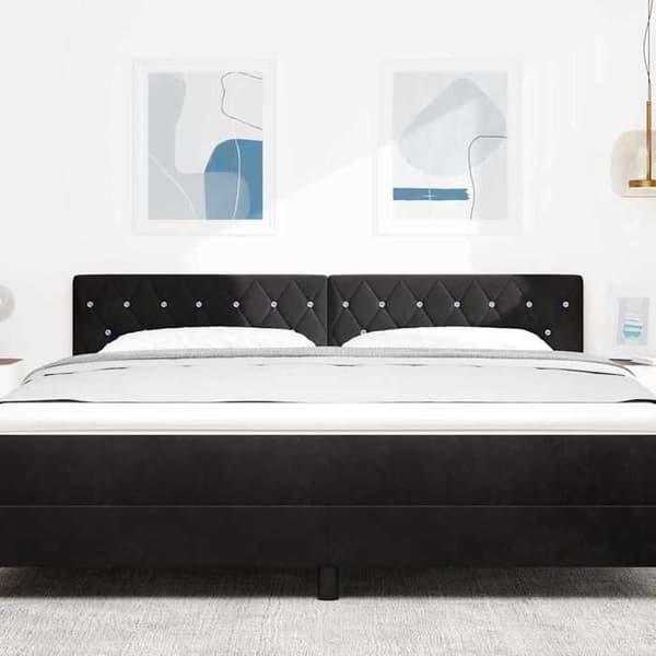Maison Exclusive - Musta pääty 180 cm Sametti