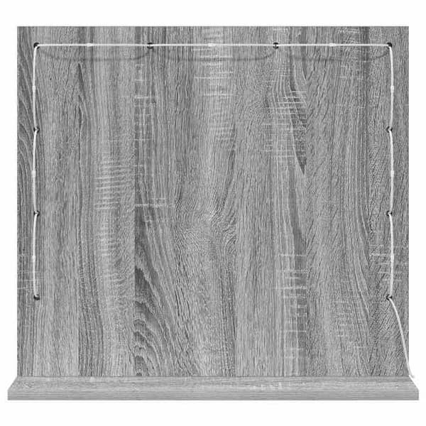 Maison Exclusive - Sonoma Grå Badeværelsesspejl 60 x 55 x 18 cm Rektangulær Gris Sonoma