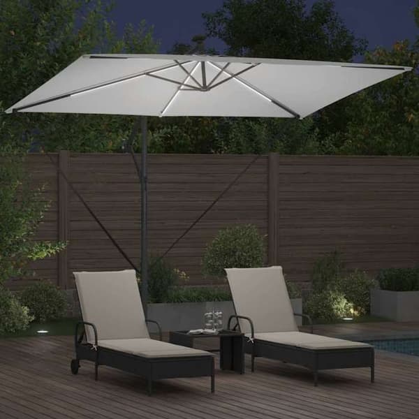 Maison Exclusive - Parasol 294 x 200 x 270 cm Polyester och Aluminium Sand Sand