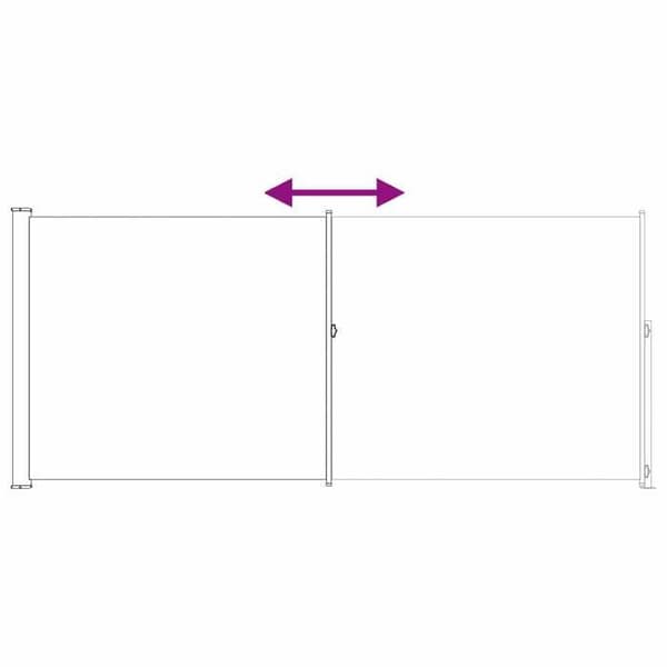 Maison Exclusive - Fällbar rektangulär sidobutik 200 x 300 cm