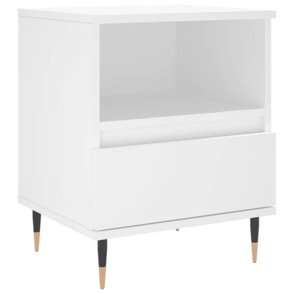 Maison Exclusive - Sängbord 2 st vit 40x35x50 cm ingenjörsträ Vit