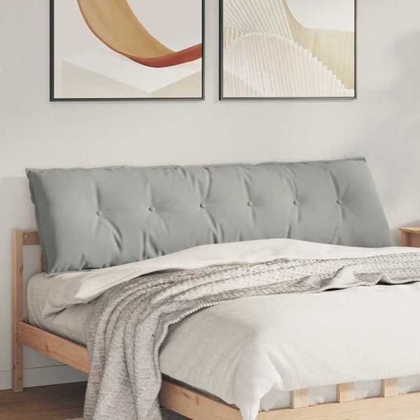 Rygpude - MAISON EXCLUSIVE - Moderne design - Lys grå - 180 x 50 cm - Mikrofiber Ljusgrått