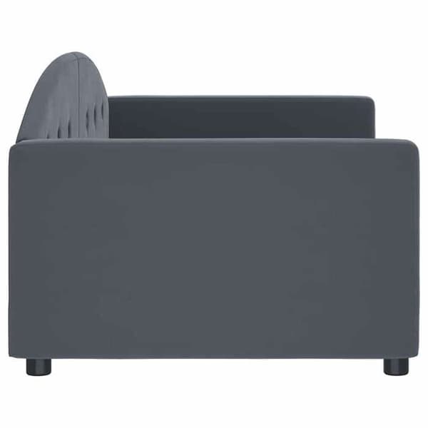 Maison Exclusive - Mörkgrå vilobädd 90x190 cm sammet