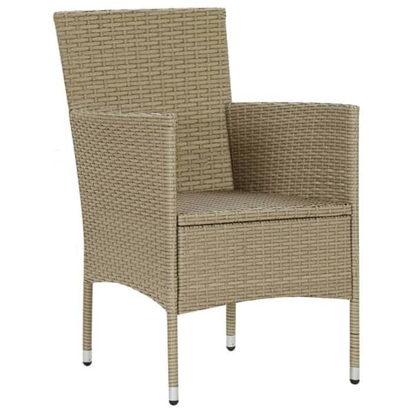 Maison Exclusive - Spisebordsstole til haven sæt af 4 Vævet resin Beige