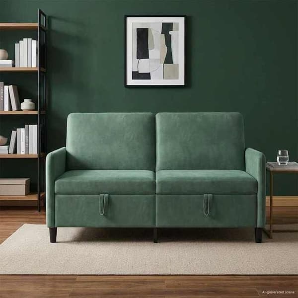 Maison Exclusive - Sofa med opbevaring Grøn Hav 152 x 78 x 87 cm Polyester
