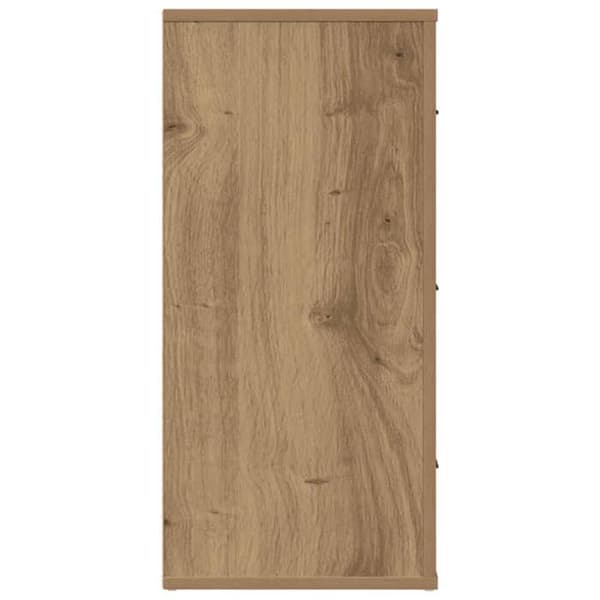 Maison Exclusive - Buffet i egetræ, håndlavet 80x33x70 cm, ingeniørtræ