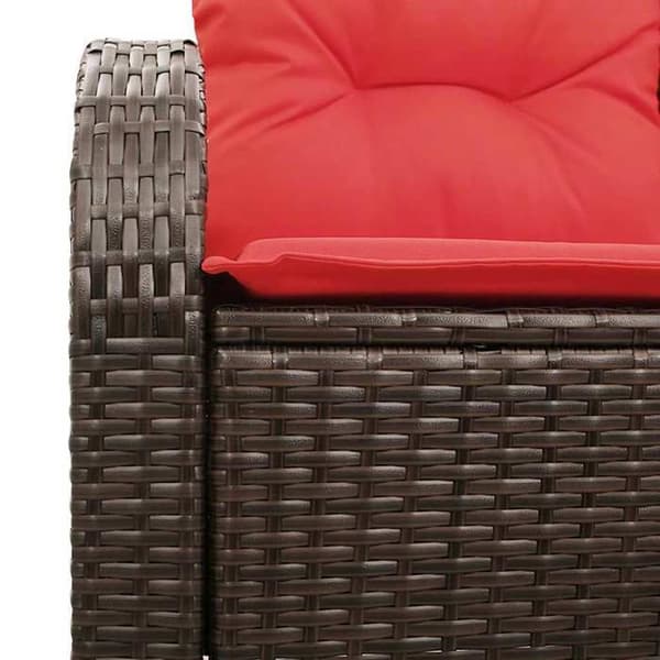 Maison Exclusive - Trädgårdsoffa 2-sits Brun polyrotin