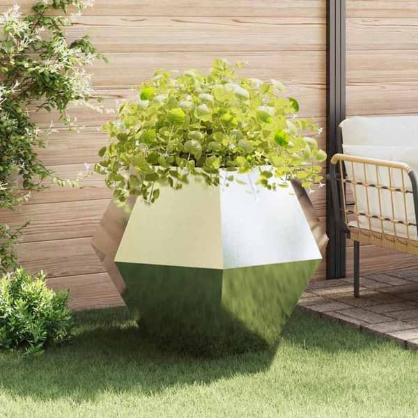 Maison Exclusive - Jardinière 2 stk Sølv 100 x 100 x 80 cm Rustfrit stål Silver