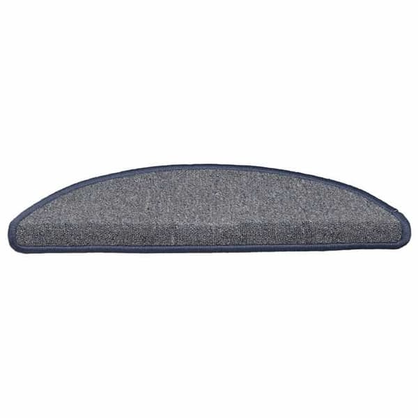 Maison Exclusive - Trappe tæppe 30 stykker 56 x 17 x 3 cm Lys grå og blå Halvmåne