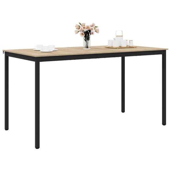 Maison Exclusive - Stående barbord i ingeniørtræ, rektangulær